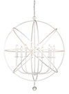 Tull 10 Light Chandelier in Matte White Finish