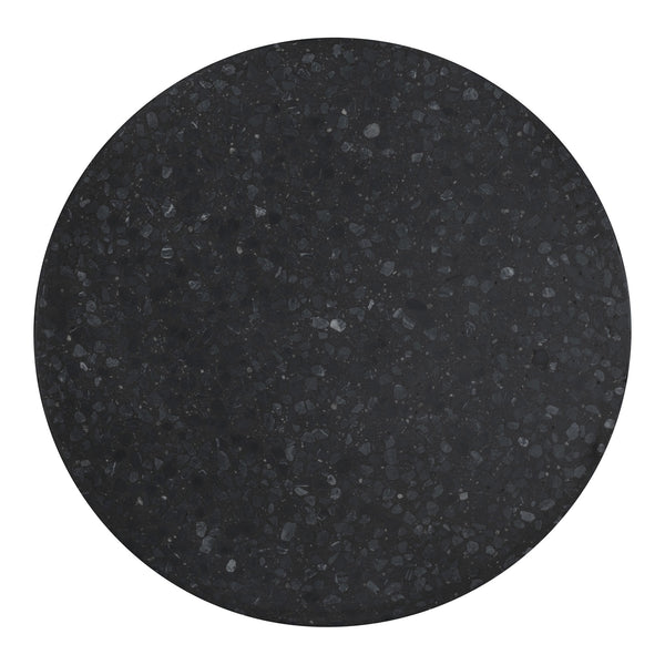 Moe's Book Accent Table Black Cement & Terrazzo
