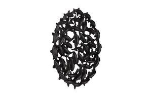 Koi Wall Art, Matte Black