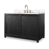 Millie Single Wide Vanity - Satin Drifted Black Veneer