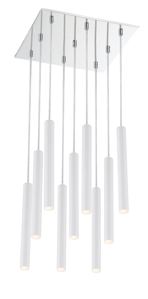 Forest 9 Light Island/Billiard in Chrome Finish