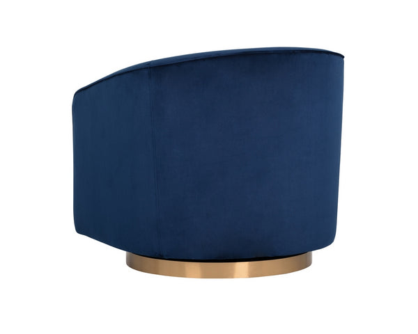 Hazel Swivel Chair - Navy Blue Sky