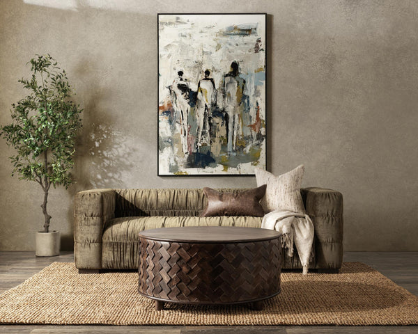 Afeela Upholstered Sofa in Fern Green with Ruched Upholstery