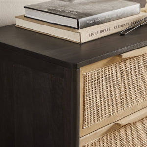 Sydney 6 Drawer Dresser - Natural Cane