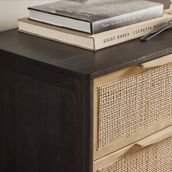 Sydney 6 Drawer Dresser - Natural Cane