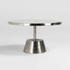 Ariel Aluminum Round Coffee Table - Silver