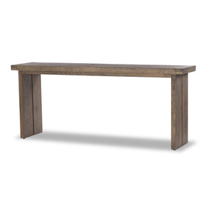 Warby Console Table in Worn Oak Veneer