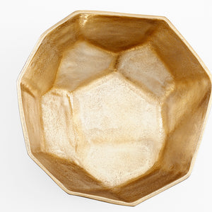 Radia Bowl in Matt Black and Gold