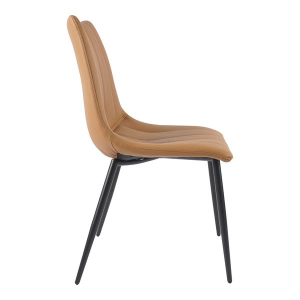 Moe's Alibi Dining Chair Set of 2 in Tan
