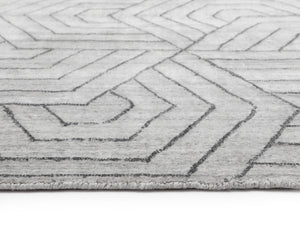 MAZEY HAND-LOOMED RUG - GREY - 9' X 12'