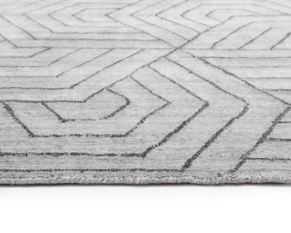 MAZEY HAND-LOOMED RUG - GREY - 9' X 12'
