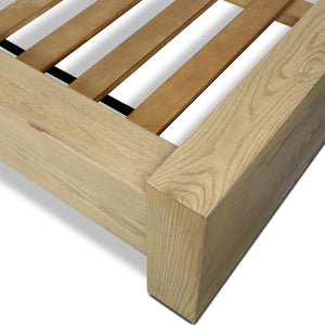 Torrington Queen Bed - Sandy Oak Resawn
