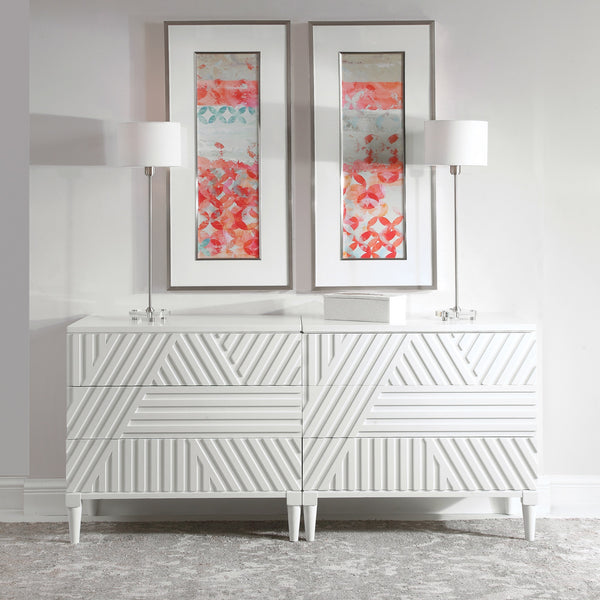 Colby Drawer Chest In White