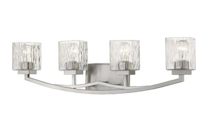 Zaid 4 Light Vanity in Brushed Nickel Finish