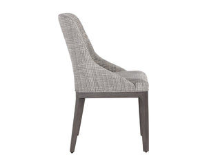 ESTRADA DINING CHAIR - NAYA CHECK LIGHT GREY