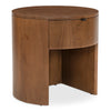 Theo One Drawer Nightstand in Brown Oak