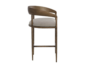 ZANATTA COUNTER STOOL - ZENITH TAUPE GREY