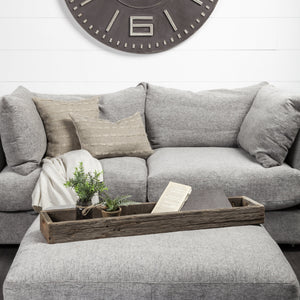 Vernon (Large) 36L x 7W Brown Reclaimed Wood Tray