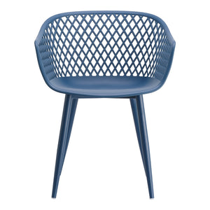 Moe's Piazza Outdoor Chair Blue - Set of Two