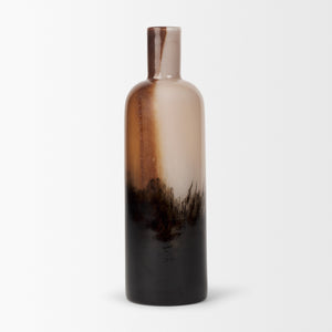 Marans Tall Amber Multi-Color Glass Vase