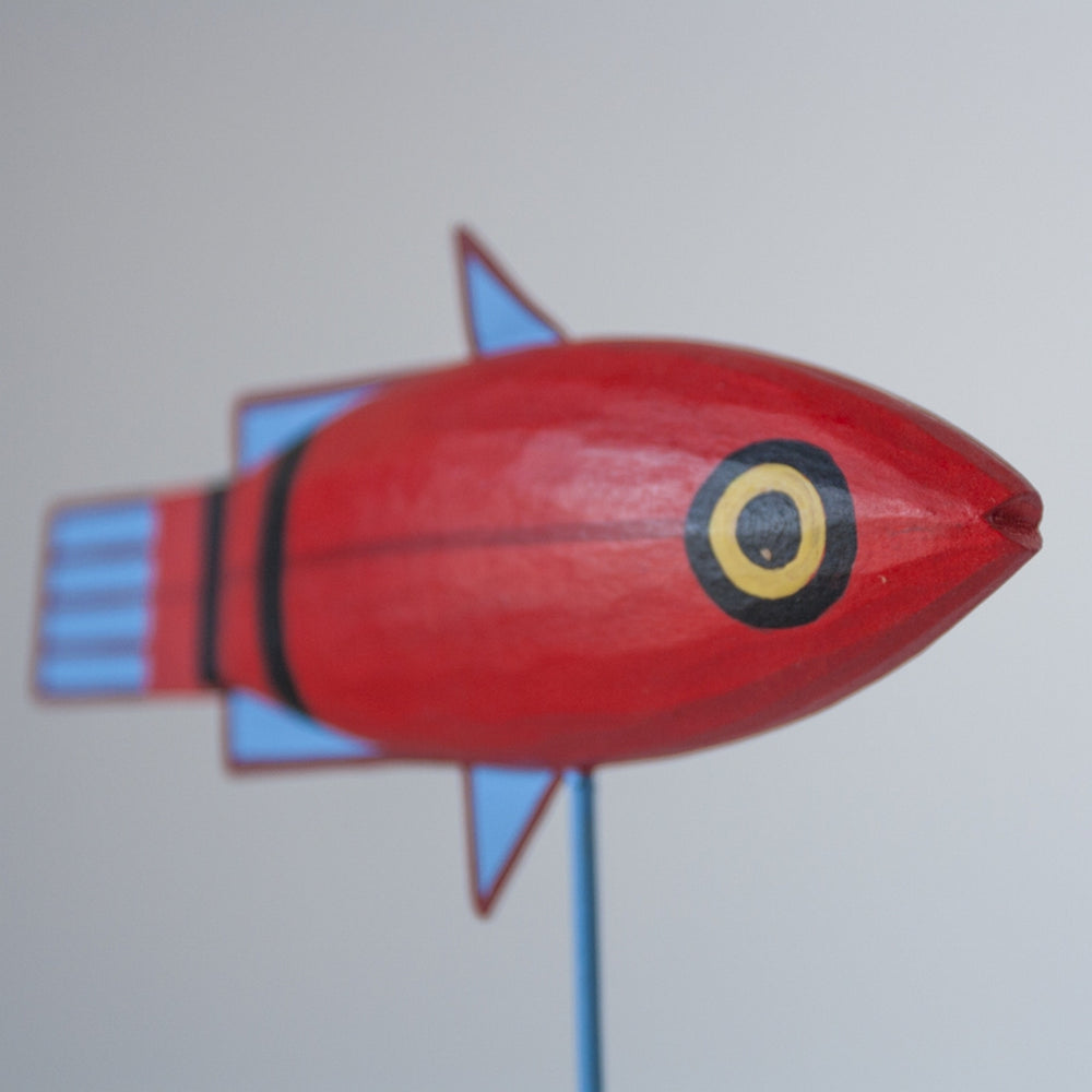 Barred 12"H Cardinalfish Sculpture