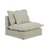 Moe's Olivia Slipper Chair in Sand Beige