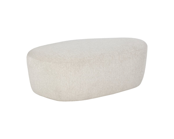 SORAYA OTTOMAN - DOVE CREAM