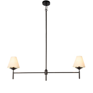 Dodie Linear Chandelier In Jet Black