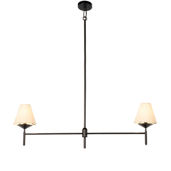 Dodie Linear Chandelier In Jet Black
