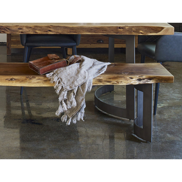Moe's Bent Bench Large in Natural Acacia