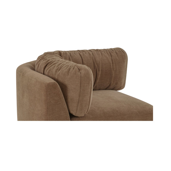 Moe's Matina Corner Chair in Taupe Chenille