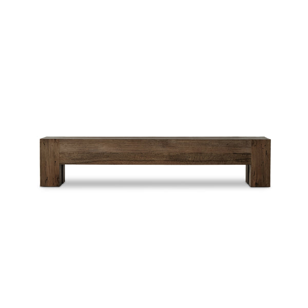 Abaso Large Accent Bench In Ebn Rstic