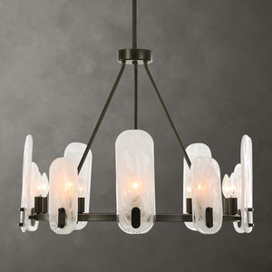 Ellipse 10 Light Dark Bronze Chandelier