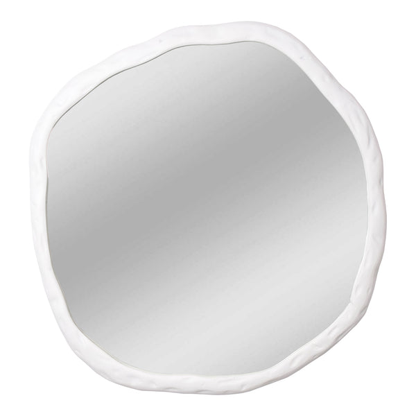 Moe's Foundry Large White Wall Mirror
