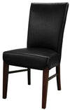 Milton Bonded Leather Chair In Black