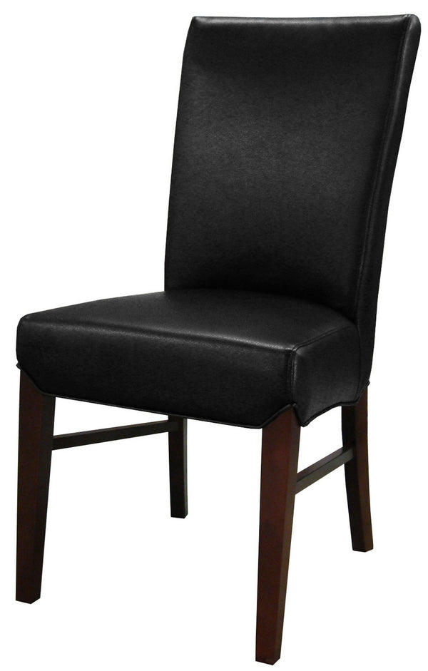 Milton Bonded Leather Chair In Black