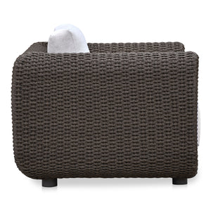 Soma Outdoor Accent Chair in Dark Brown