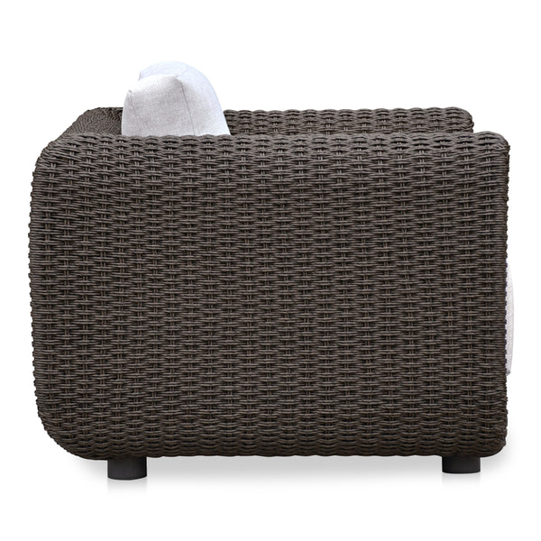 Soma Outdoor Accent Chair in Dark Brown