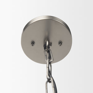 Leighton 15.0L x 15.0W x 20.0H Antique Nickel Pendant Light