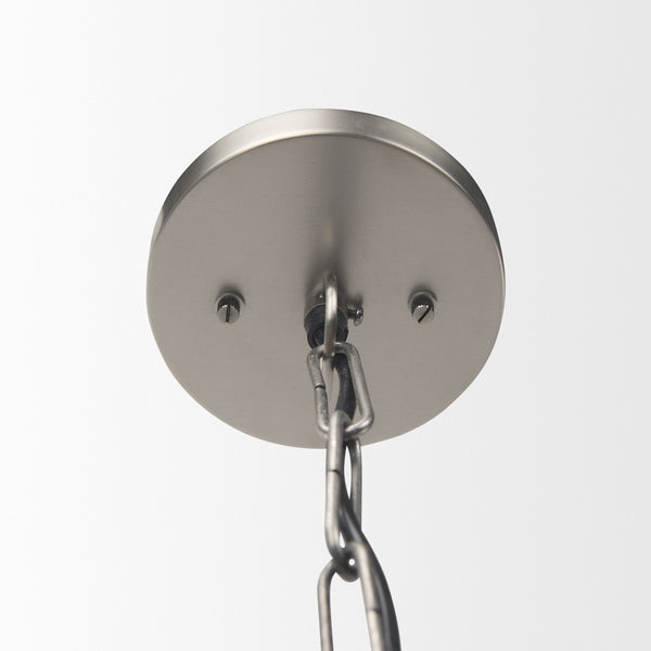 Leighton 15.0L x 15.0W x 20.0H Antique Nickel Pendant Light