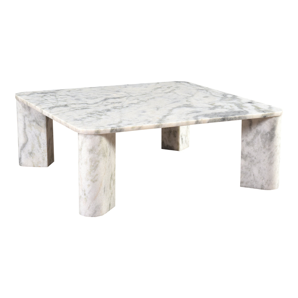 Moe's Segment Coffee Table in Ashen Grey Marble