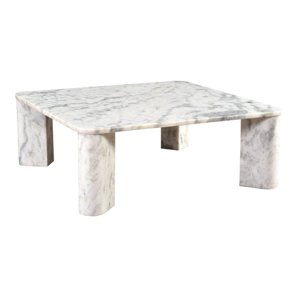 Moe's Segment Coffee Table in Ashen Grey Marble