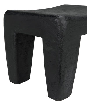 Sumo Stool, Black Burnt