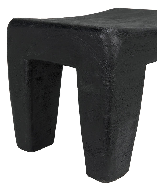 Sumo Stool, Black Burnt