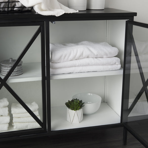Aurelia Two Door Glass Cabinet