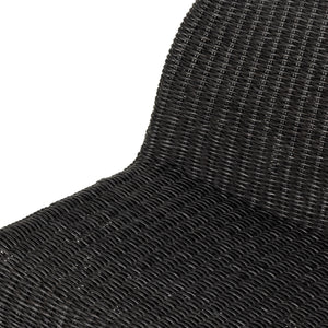 Portia Outdoor Dining Bench In 50" In Coal