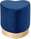 Kristopher Ottoman/Stool In Navy Velvet