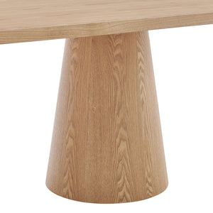 Briston KD 90.5" Dining Table, Natural 