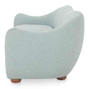 Moe's Bria Sofa with Textured Fabric & Wood Feet
