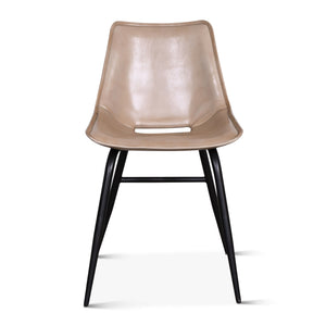Essex 18" Leather Dining Chair, Dusty Tan